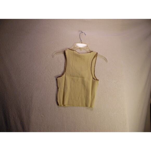 BDG Urban Outfitters Tank‎ Top Womens S Tan Notch Neck Crop NWT - Picture 4 of 7